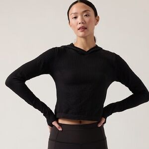 Athleta Cropped Flurry Hoodie